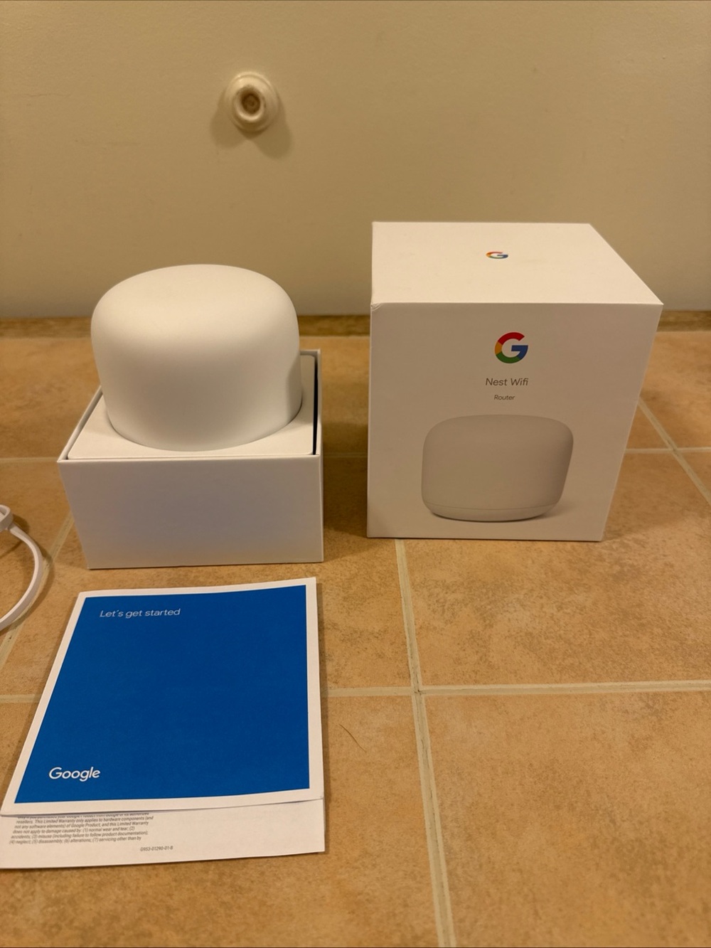 Google Nest Wifi Router - White (With Box & Guide)